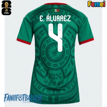 Mexic Edson Alvarez #4 Echipament de Fotbal Replică Mondial 2026 Femei Acasa